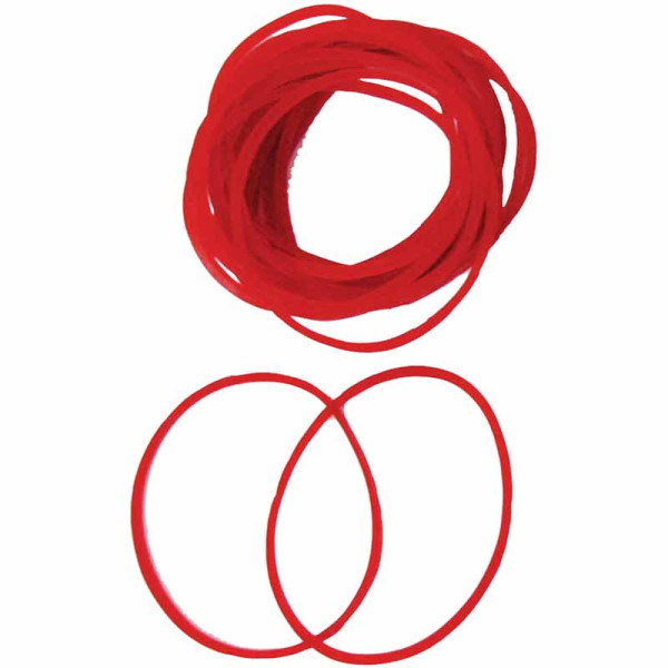 Rubber Bands 100g Red